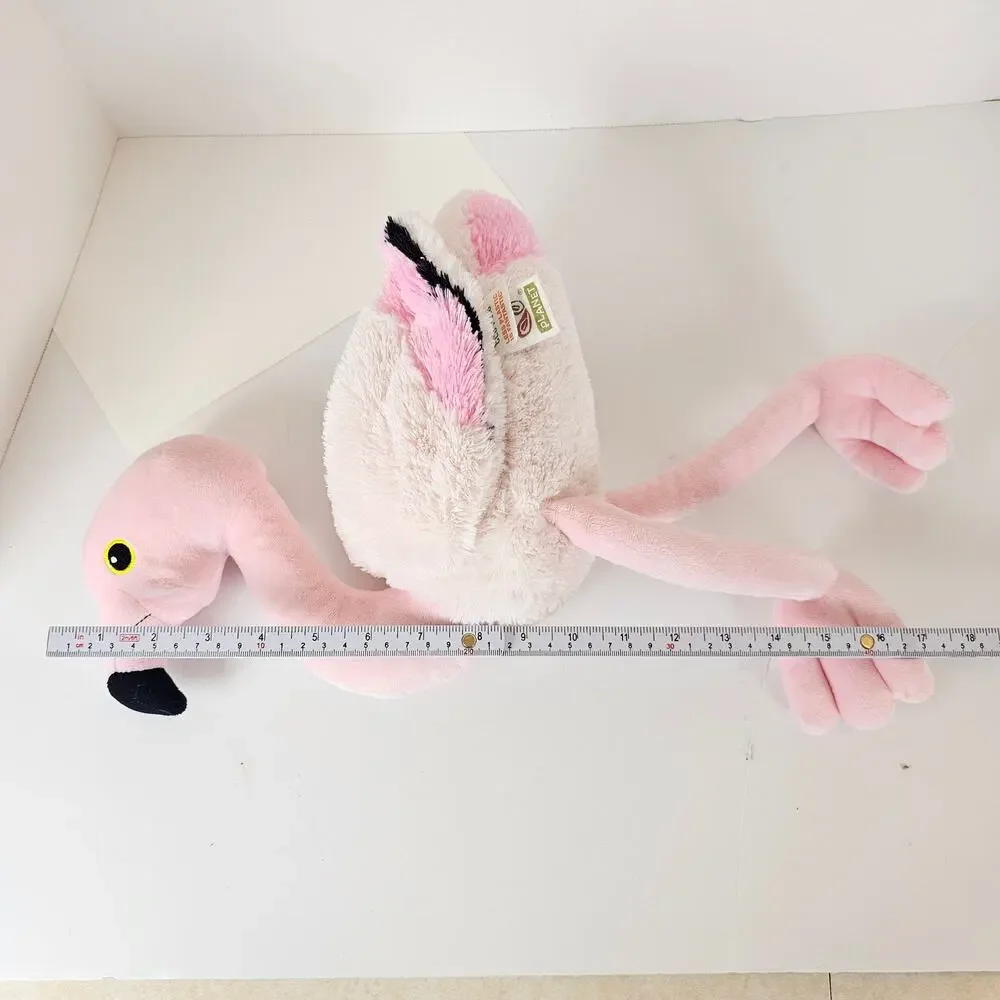 Pink Flamingo Plush Toy Stuffed Animal Eco Friendly 17 Inch Doll Nature Planet